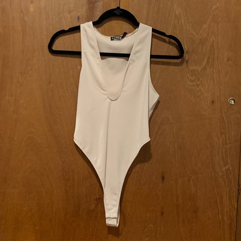 Rehab Beige Bodysuit Size Small!